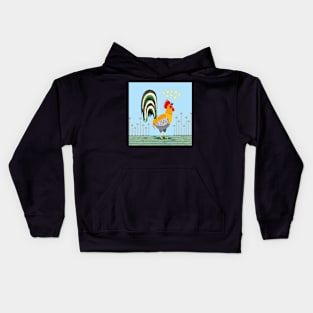 When The Rooster Crows Kids Hoodie